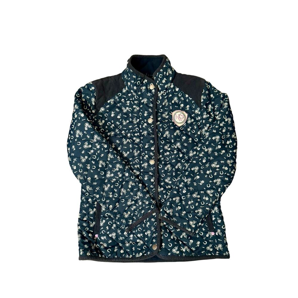 Horseware Ireland jacket horse, horse shoes riding lightweight’s girls size 9/10
